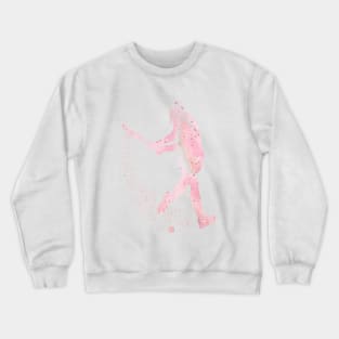 Girl Field Hockey Watercolor Sport Decor Gift Crewneck Sweatshirt